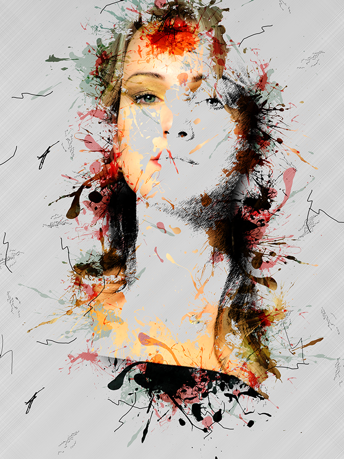 abstract ink photoshop action free download
